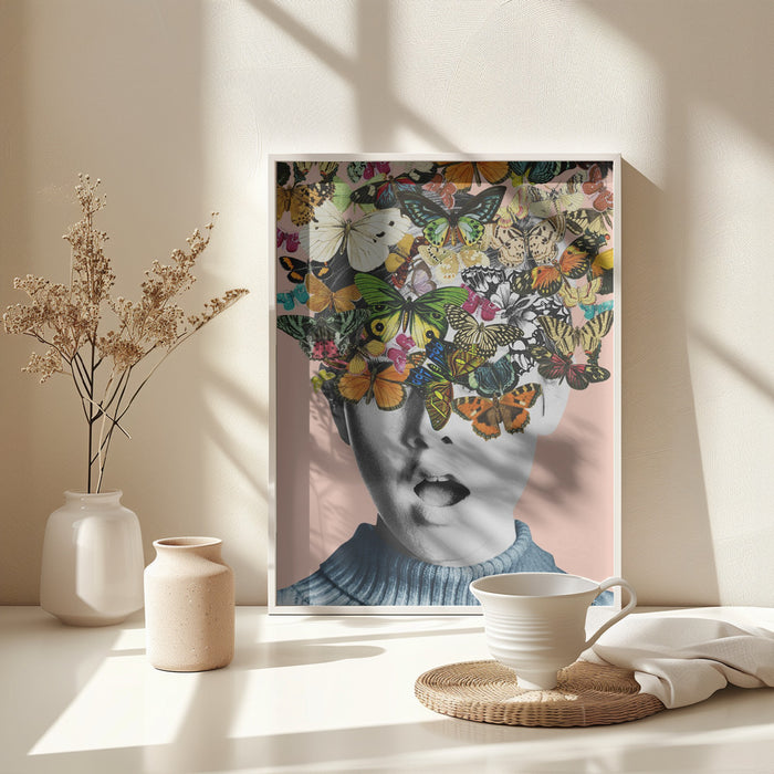 Twiggy surprise Framed Art Wall Decor