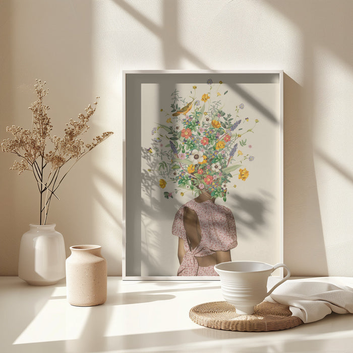 Wildflower bouquet Framed Art Wall Decor