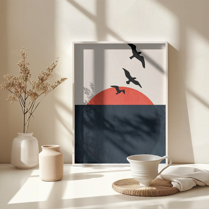 Sunset Breeze Framed Art Wall Decor