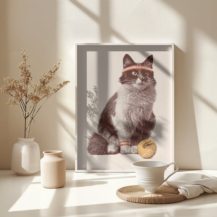 Chat Tennis Framed Art Wall Decor