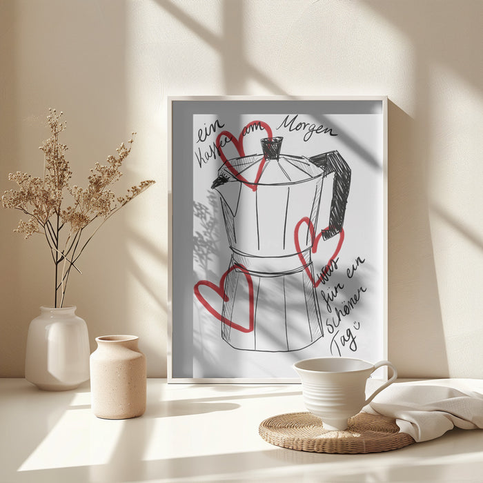 Kaffee am Morgen Framed Art Wall Decor