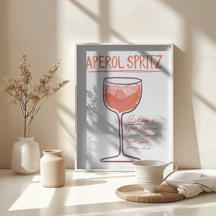 Aperol Spritz Framed Art Wall Decor