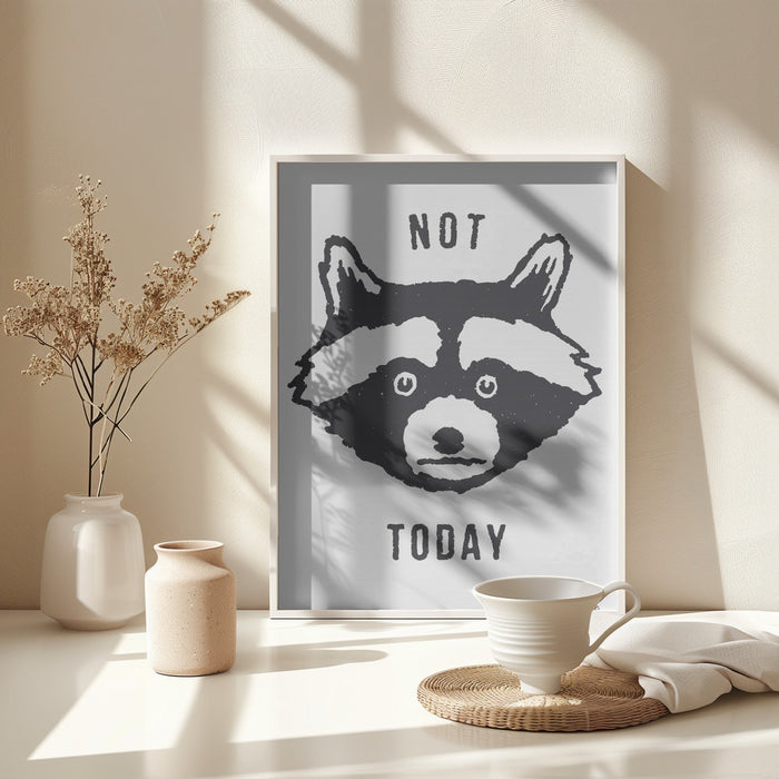 Not Today Framed Art Wall Decor