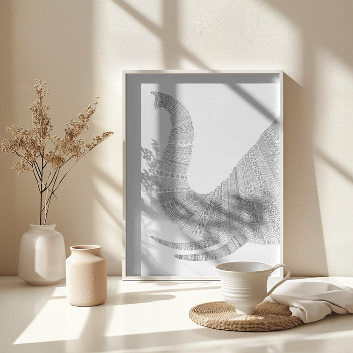 Elephant Nº3 Framed Art Wall Decor