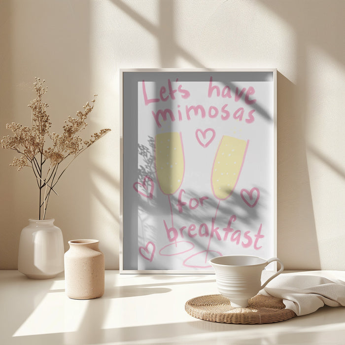 Mimosas Framed Art Wall Decor