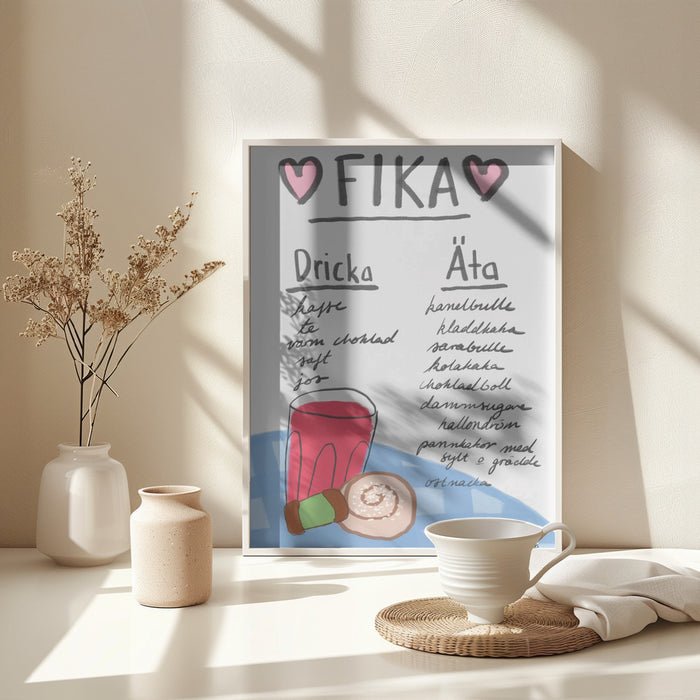 Fika Framed Art Modern Wall Decor