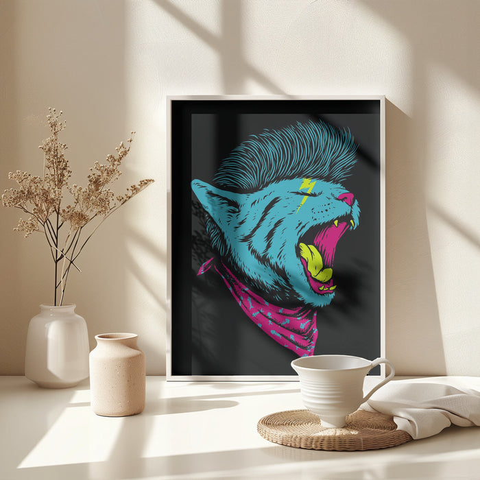 The Killer Cat Framed Art Wall Decor