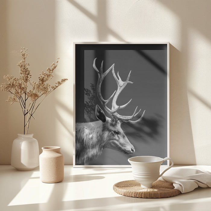 Reindeer Framed Art Wall Decor