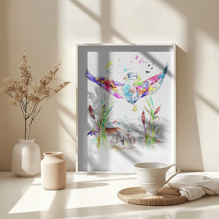 The Ugly Duckling Framed Art Wall Decor