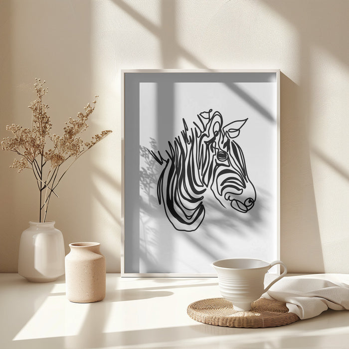 The Zebra Framed Art Wall Decor