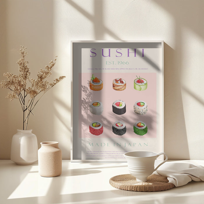 Sushi Est. 1966 Framed Art Wall Decor