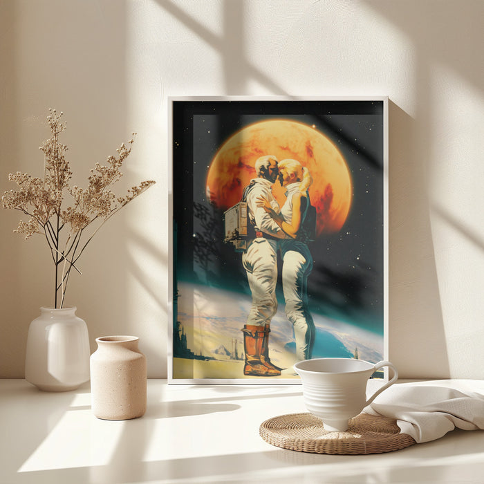 Intergalactic Love Framed Art Wall Decor