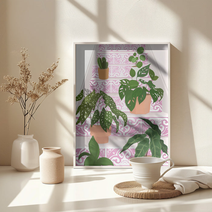 Plants Framed Art Modern Wall Decor