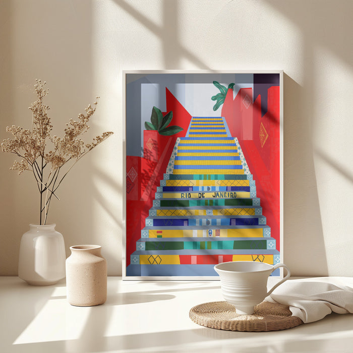 Rio de Janeiro Framed Art Modern Wall Decor