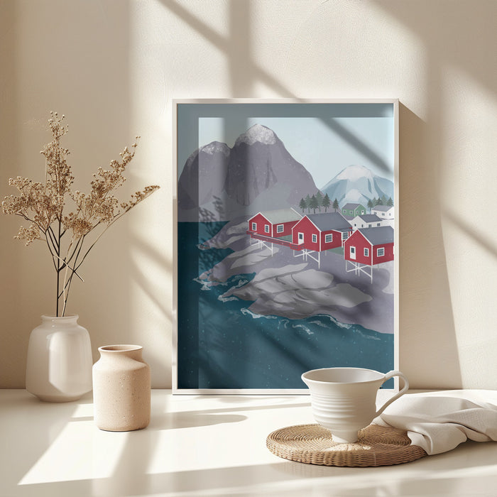 Norway Framed Art Modern Wall Decor