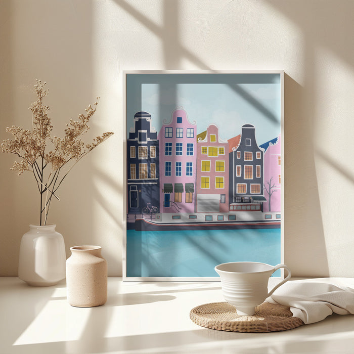 Amsterdam Framed Art Modern Wall Decor