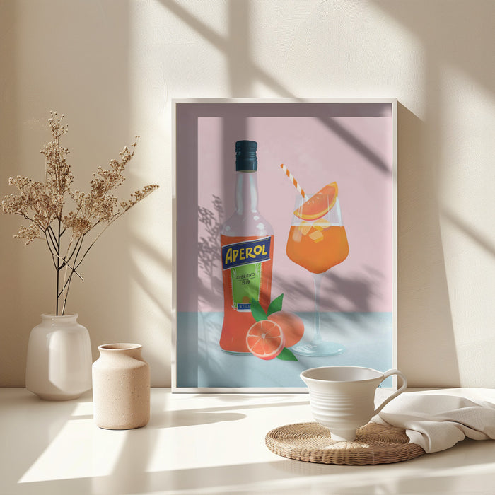 Aperol Spritz Framed Art Wall Decor