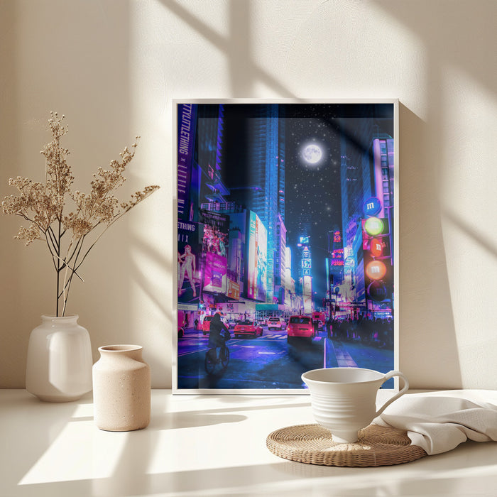 Moon City Framed Art Wall Decor