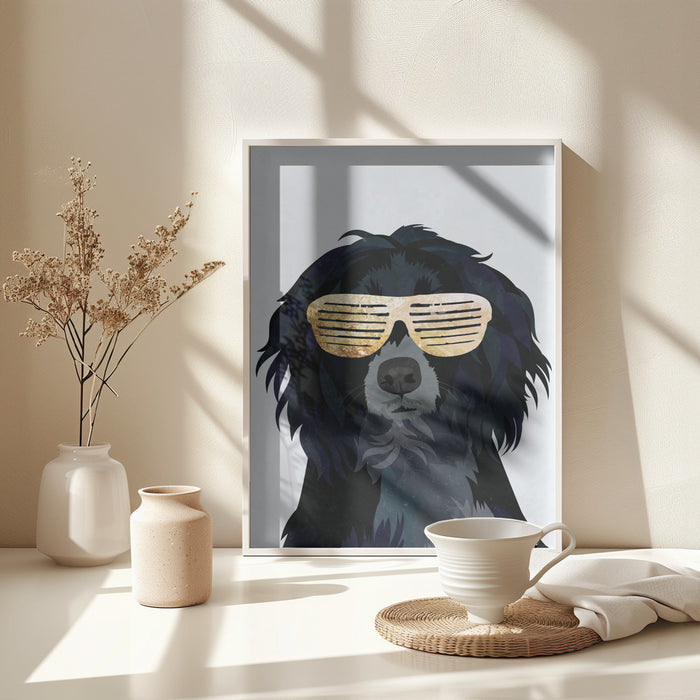 Hiphop Cockerspaniel Framed Art Wall Decor