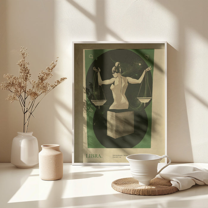 Libra print Framed Art Wall Decor