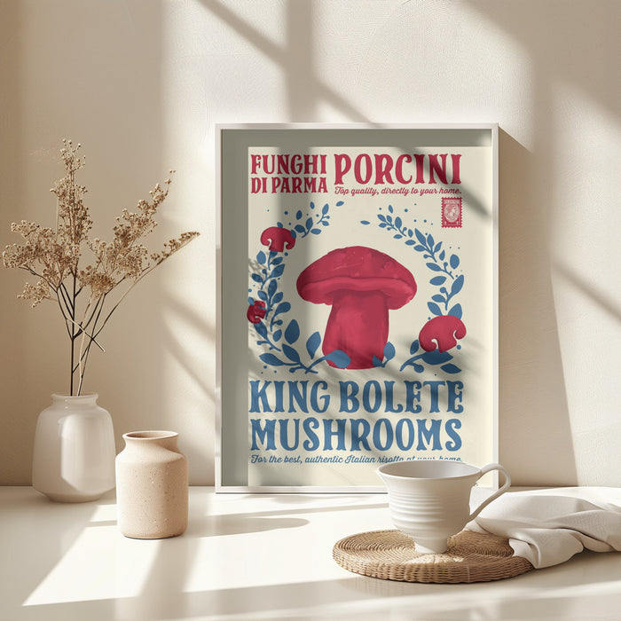 Porcini kitchen print Framed Art Wall Decor