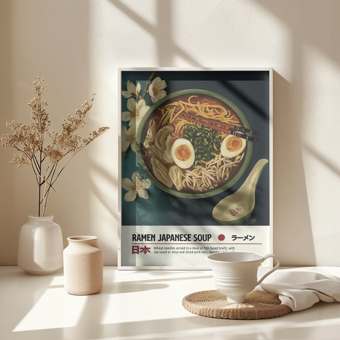 Ramen Framed Art Wall Decor