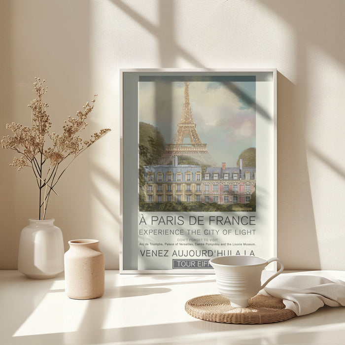 Paris retro print Framed Art Modern Wall Decor