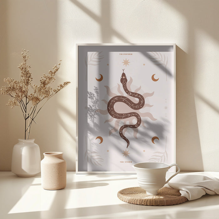 Snake Transform Framed Art Wall Decor