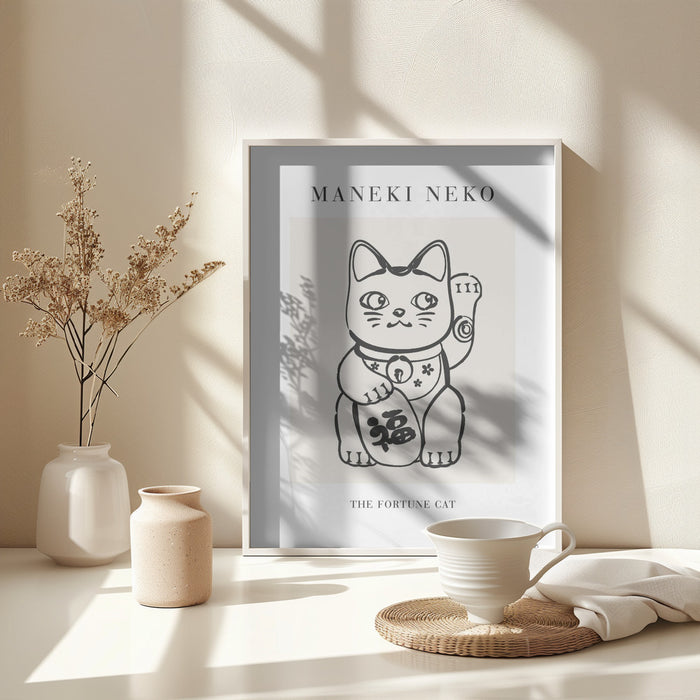 Manekineko No2 Framed Art Wall Decor