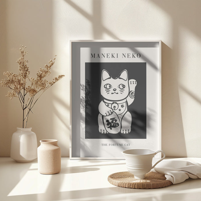 Manekineko Framed Art Wall Decor