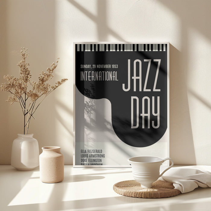 Jazzy Days Framed Art Modern Wall Decor