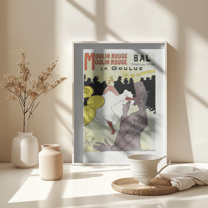 Affiche Pour Le Moulin Rouge la Goulue (1898 Framed Art Wall Decor