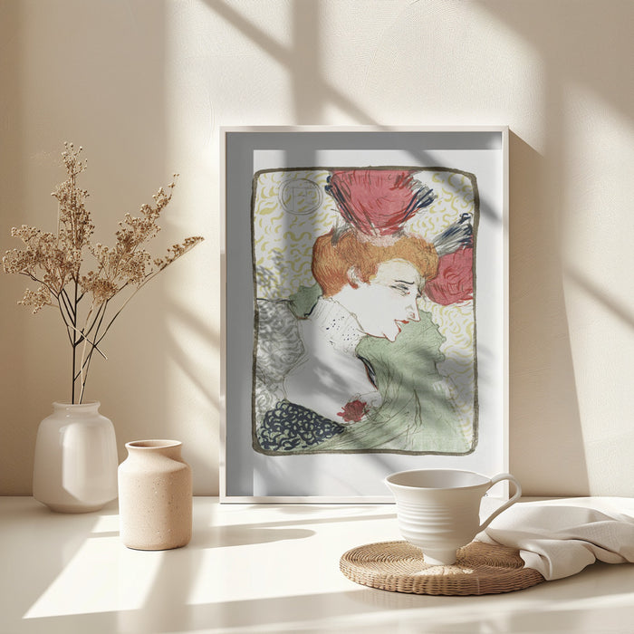 Bust of Mademoiselle Lender (1895) Framed Art Wall Decor