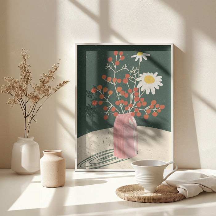 Winter Bouquet Framed Art Wall Decor