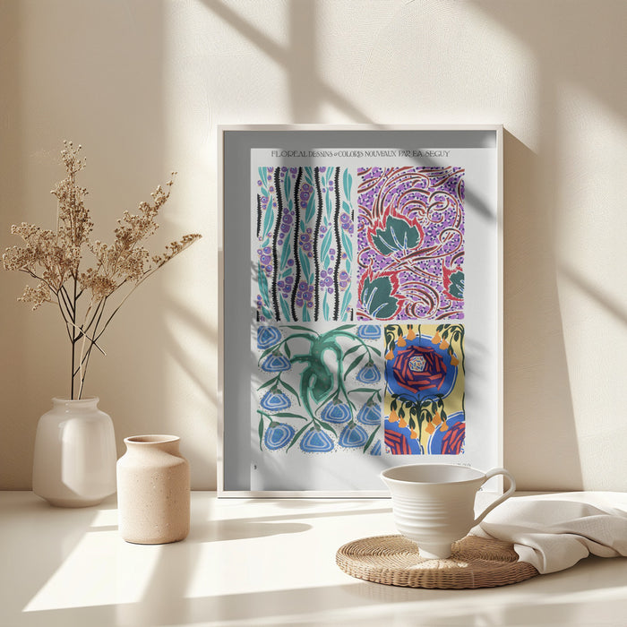 Pattern 09 Framed Art Modern Wall Decor