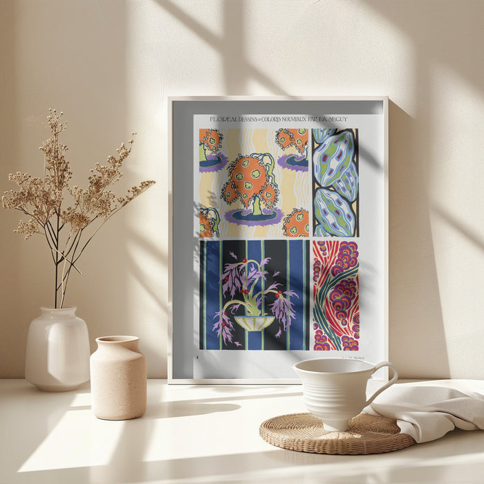 Pattern 08 Framed Art Modern Wall Decor