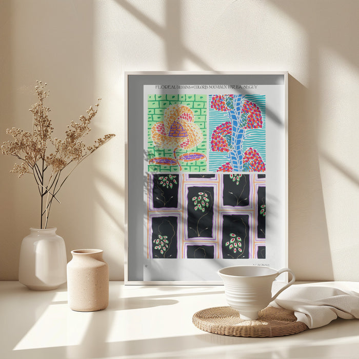 Pattern 17 Framed Art Modern Wall Decor