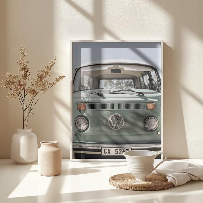 Vw Kombi Framed Art Modern Wall Decor