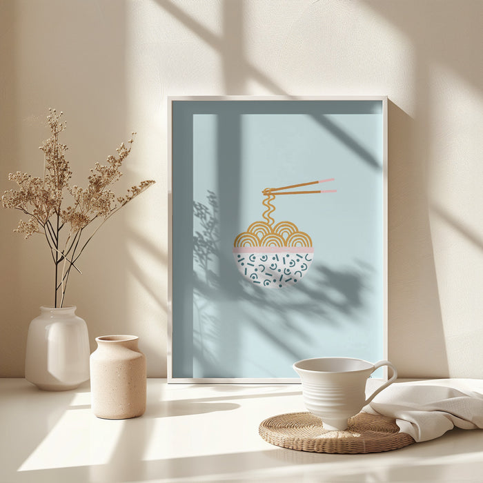 Ramen Framed Art Wall Decor