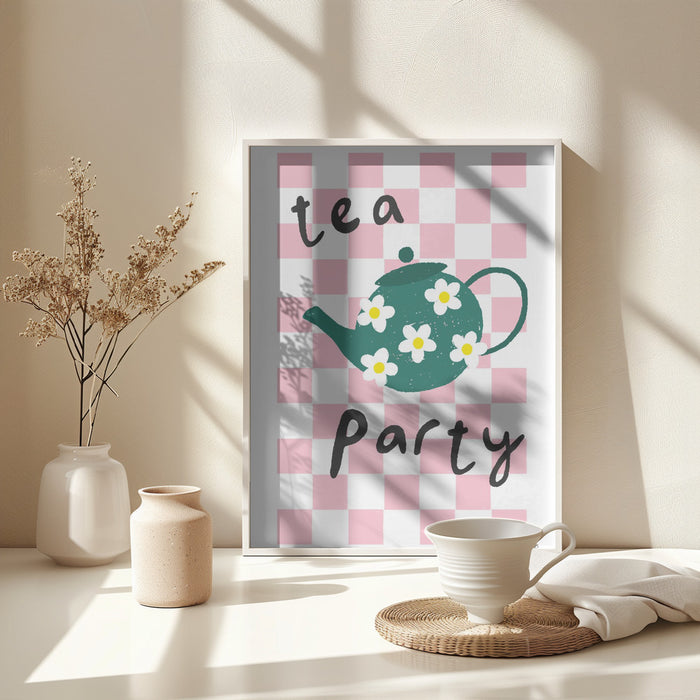 Tea Party Framed Art Wall Decor