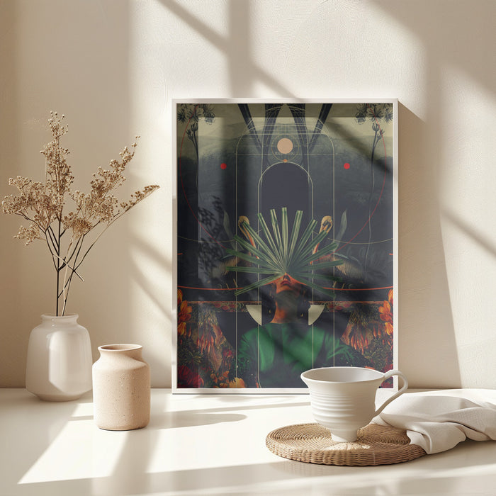 She Saw the Equator Framed Art Modern Wall Decor