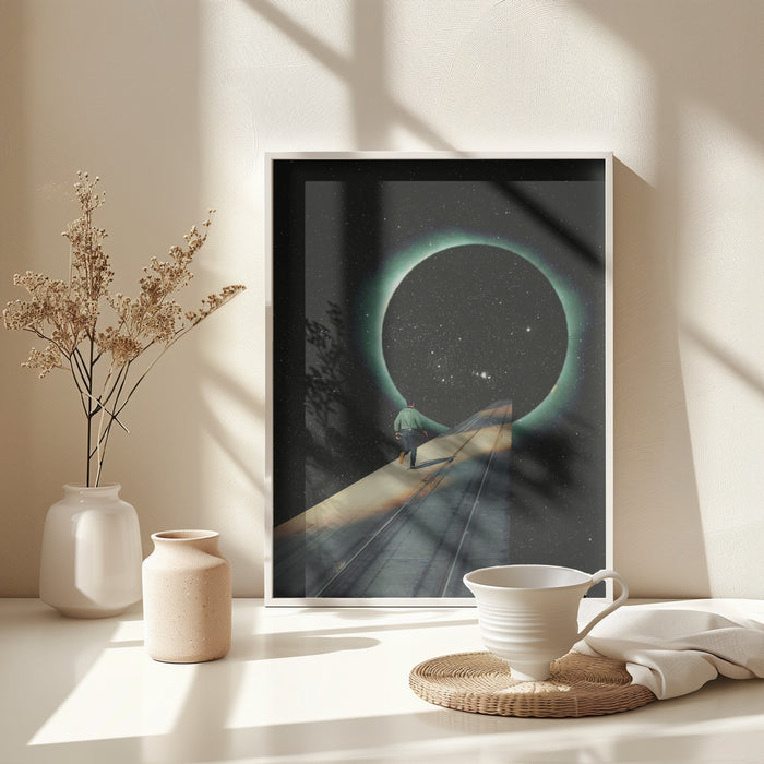 Escaping Into the Void Framed Art Wall Decor