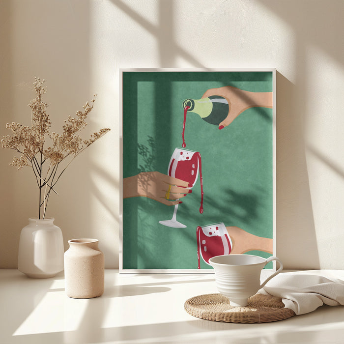 Cheers Girls Framed Art Wall Decor