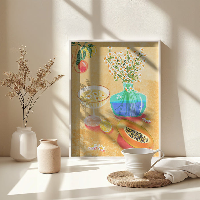 Summer Day Vibes Framed Art Wall Decor