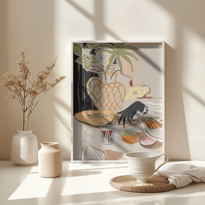 Fruitful Spread Framed Art Modern Wall Decor