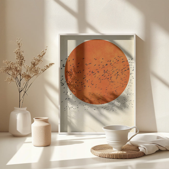 Birds In the Sun Framed Art Wall Decor