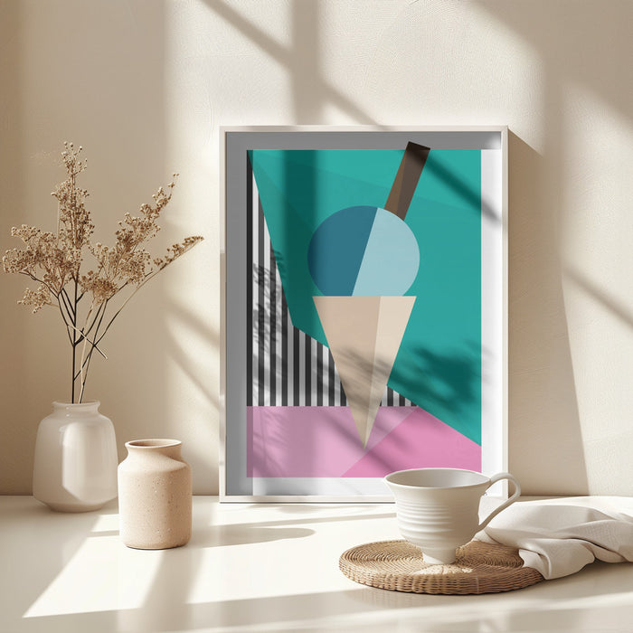 Ice Cream Framed Art Wall Decor