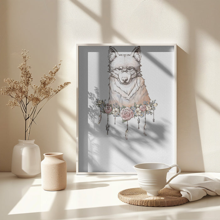 Wolf Art Framed Art Wall Decor