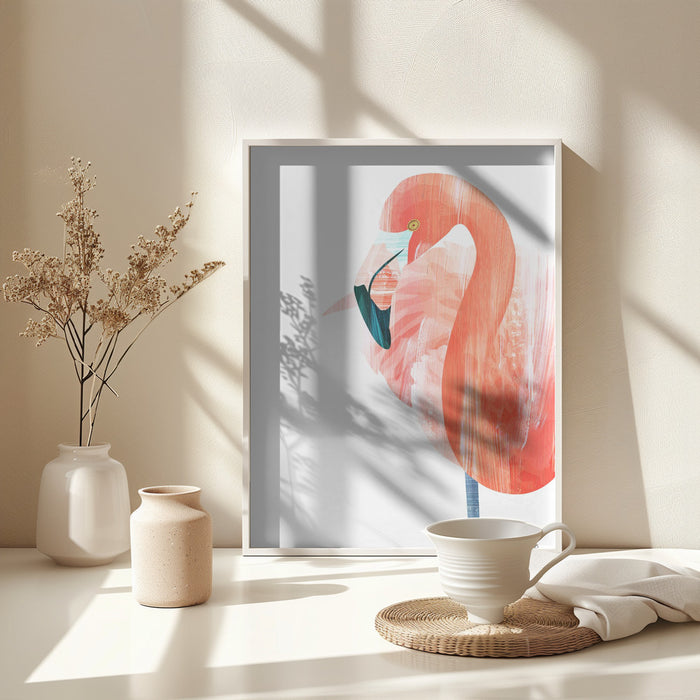 Pink Lady Framed Art Wall Decor