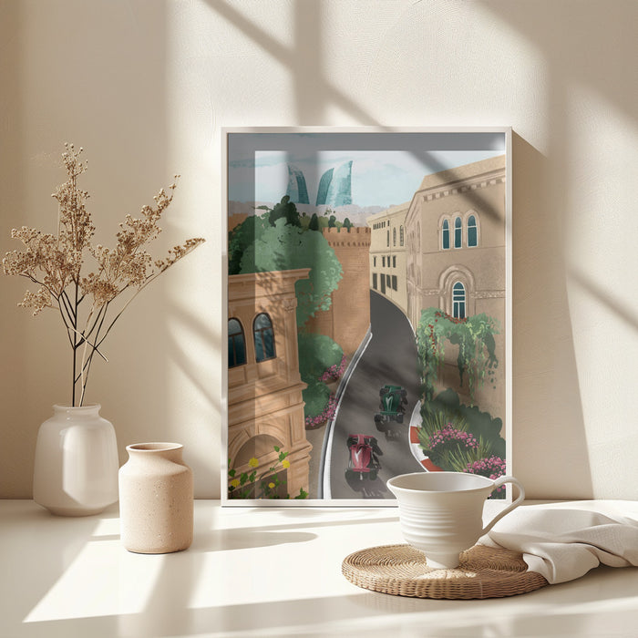 Baku Azerbeidzjan Framed Art Modern Wall Decor